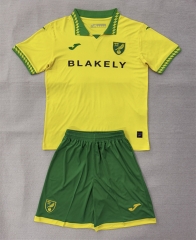 25-26 Norwich City Home Yellow Soccer Uniform-AY