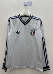 26-27 Italy Away White LS Thailand Soccer Jersey AAA