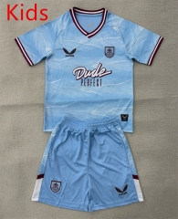 25-26 Burnley Away Blue Kids/Youth Soccer Uniform-AY