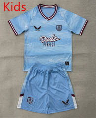 25-26 Burnley Away Blue Kids/Youth Soccer Uniform-AY