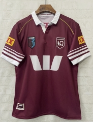 (S-7XL) 2026 Queensland Maroons Home Red Thailand Rugby Shirt