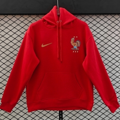 Player Version 2026 France Home Red Thailand Soccer Tracksuit With Hat-LH