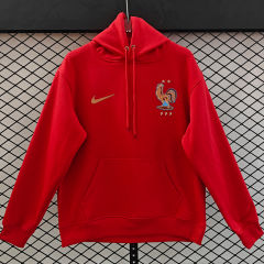Player Version 2026 France Home Red Thailand Soccer Tracksuit With Hat-LH