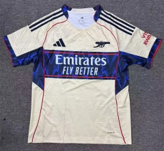 (S-4XL) 2025-2026 Arsenal Beige&Yellow Thailand Training Soccer Jersey AAA-2483
