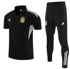 25-26 Argentina Black Thailand Polo Uniform-4627