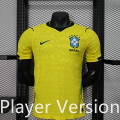 Player Version 26-27 Brazil Home Yellow Thailand Soccer Jersey AAA-888