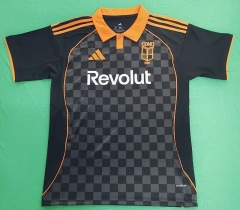 (S-4XL) 25-26 Como 3rd Away Black Thailand Soccer Jersey AAA-512