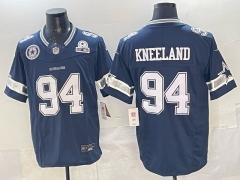 (Logo 7) Dallas Cowboys 3 Generations Royal Blue #94 NFL Jersey-0840