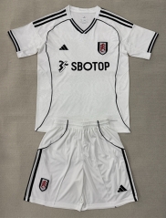 25-26 Fulham Home White Soccer Uniform-AY