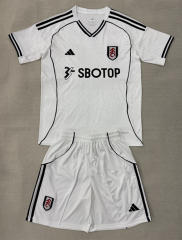 25-26 Fulham Home White Soccer Uniform-AY