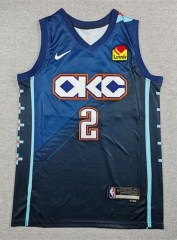 2026 City Edition Oklahoma City Thunder Blue #2 NBA Jersey-1380