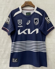 (S-7XL) 2026 Mustang Away Royal Blue Thailand Rugby Shirt