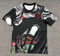 (S-4XL) 25-26 Special version Manchester United Black Thailand Soccer Jersey AAA-512