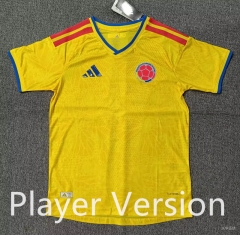 Player Version 2026 World Cup Colombia Home Yellow Thailand Soccer Jersey AAA-5378