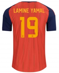 Player Version 26-27 Spain Home Red (LAMINE YAMAL  #19) Thailand Soccer Jersey AAA