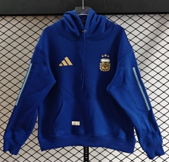 (S-3XL) 2026 World Cup Argentina Blue Thailand Soccer Tracksuit With Hat-CS