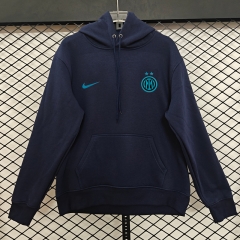 Player Version 25-26 Inter Milan 2nd Away Royal Blue Thailand Soccer Tracksuit With Hat-LH