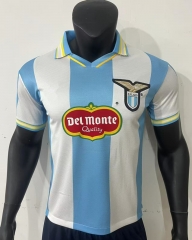 Retro Version 99-00 Lazio Home Blue&White Thailand Soccer Jersey AAA-0871