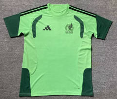 (S-4XL) 25-26 Mexico Green Thailand Training Soccer Jersey AAA-912