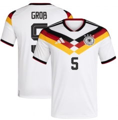 (S-4XL) 2026 World Cup Germany Home White (Groß #5) Thailand Soccer Jersey AAA-GB
