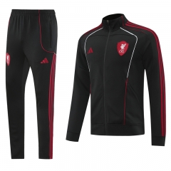 25-26 Liverpool Black Thailand Soccer Jacket Uniform-LH