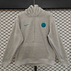 Player Version 25-26 Inter Milan 2nd Away Grey Thailand Soccer Tracksuit With Hat-LH