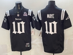 (Logo 2) New England Patriots 7 Generations Black #10 NFL Jersey-0840