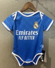 2025-2026 Real Madrid 2nd Away Blue Baby Soccer Uniform-CS
