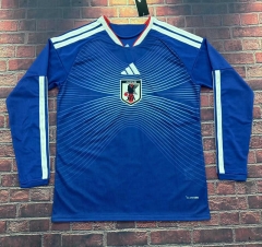 (S-4XL) 2026 World Cup Japan Home Blue LS Thailand Soccer Jersey AAA-422