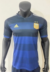 Retro Version 2014 World Cup Argentina Away Blue Thailand Soccer Jersey AAA-0871