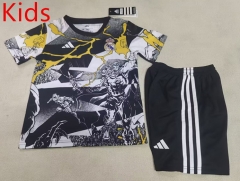 25-26 Special Edition Real Madrid Black&White Kids/Youth Soccer Uniform-507