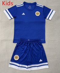 26-27 Curaçao Home Blue Kids/Youth Soccer Uniform-AY
