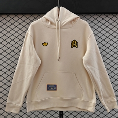(S-3XL) Retro Embroidered Version Club América Beige Thailand Soccer Tracksuit With Hat-CS