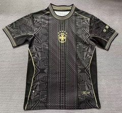 (S-4XL) 25-26 Special Edition Brazil Black Thailand Soccer Jersey AAA