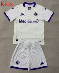 25-26 Fiorentina Away White Kid/Youth Soccer Uniform-AY
