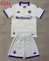25-26 Fiorentina Away White Kid/Youth Soccer Uniform-AY