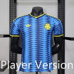 Player Version 26-27 Colombia Away Blue Thailand Soccer Jersey AAA-888
