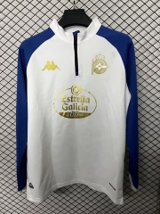 2025-2026 Deportivo La Coruña White Thailand Soccer Tracksuit Top-2044