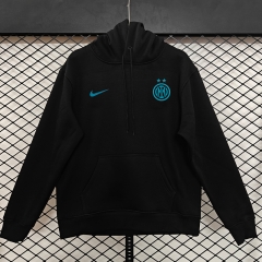 Player Version 25-26 Inter Milan 2nd Away Black Thailand Soccer Tracksuit With Hat-LH
