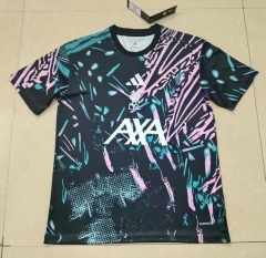 (S-4XL) 25-26 Liverpool Black Thailand Training Soccer Jersey AAA-4847
