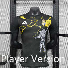 Player Version 25-26 Marvel Joint Version Real Madrid Black Thailand Soccer Jersey AAA-888
