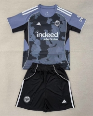 25-26 Eintracht Frankfurt 2nd Away Black&Gray Soccer Uniform-AY