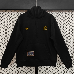 (S-3XL) Retro Embroidered Version Club América Black Thailand Soccer Tracksuit With Hat-CS