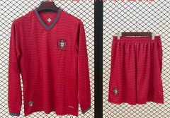 26-27 World Cup Portugal Home Red LS Soccer Uniform-709