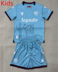 25-26 Bologna FC 1909 2nd Away Blue Kids/Youth Soccer Uniform-AY