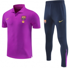25-26 Barcelona Purple Thailand Polo Uniform-4627