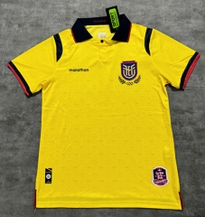 (S-4XL) 25-26 Ecuador Home Yellow Thailand Soccer Jersey AAA-4506