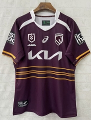 (S-7XL) 2026 Mustang Home Maroon Thailand Rugby Shirt