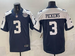 Dallas Cowboys 3 Generations Blue&White #3 NFL Jersey-0840