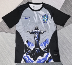 25-26 Special Edition Brazil Black&Gray Thailand Soccer Jersey AAA-4927